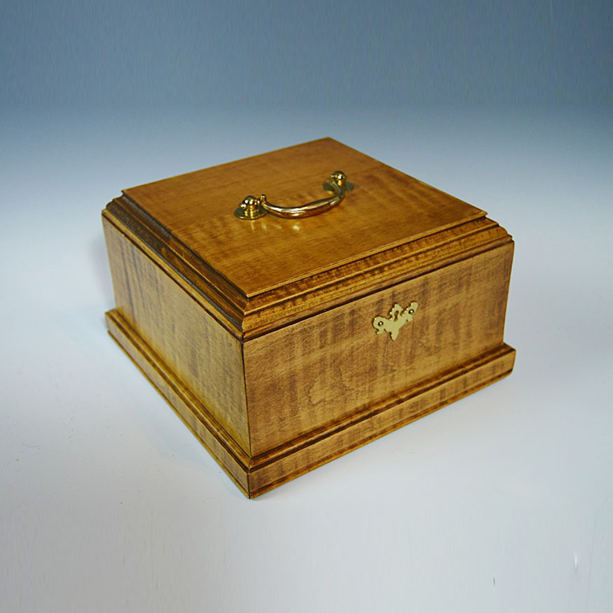 Chippendale Style Light Mahogany Letter Box