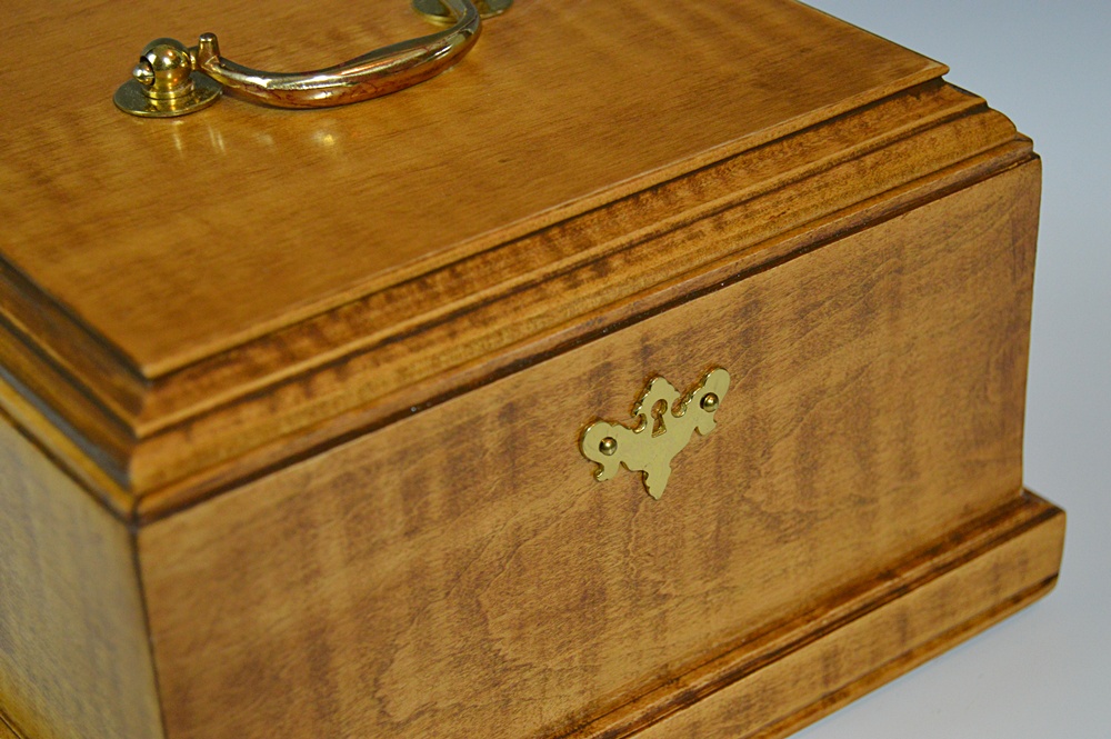 Chippendale Style Light Mahogany Letter Box