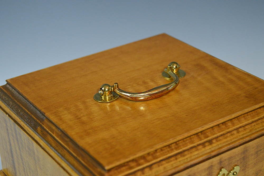 Chippendale Style Light Mahogany Letter Box