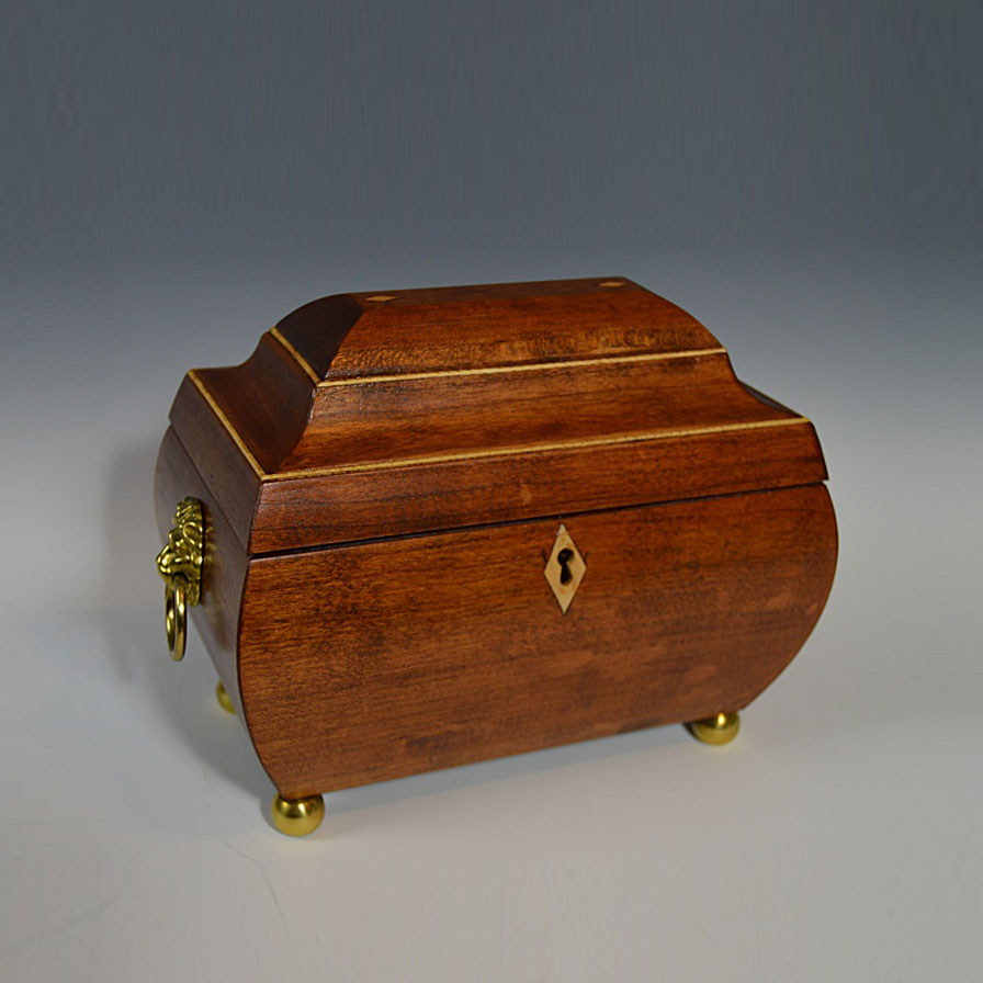 Chippendale Style Mahogany Tea Caddy