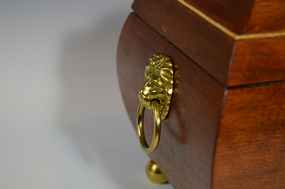 Chippendale Style Mahogany Tea Caddy