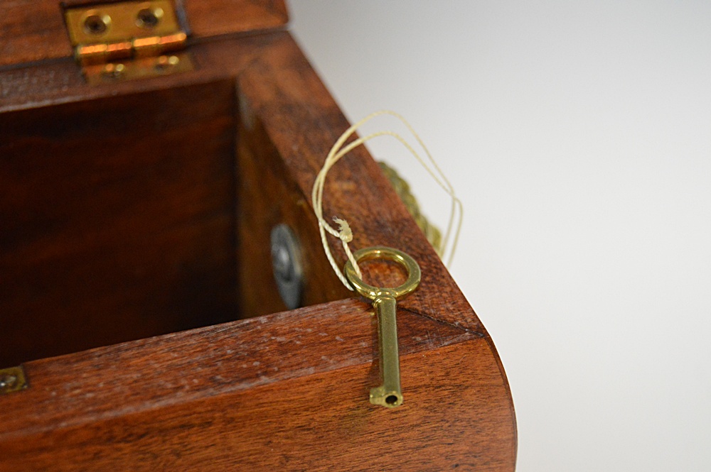 Chippendale Style Mahogany Tea Caddy
