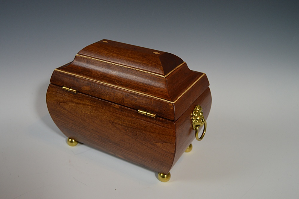 Chippendale Style Mahogany Tea Caddy