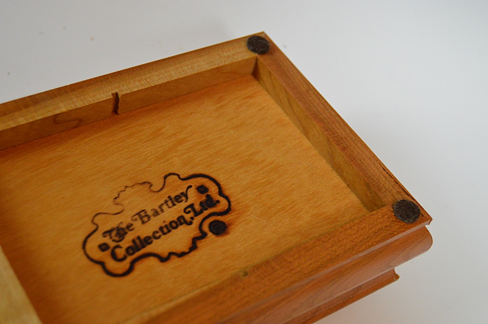 Chippendale Style Light Mahogany Card Box