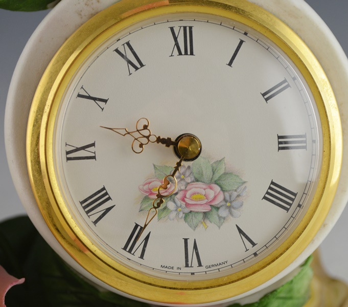 A.M.C. Capodimonte Clock and Mottahedeh & Co. Trinket Box and Dish