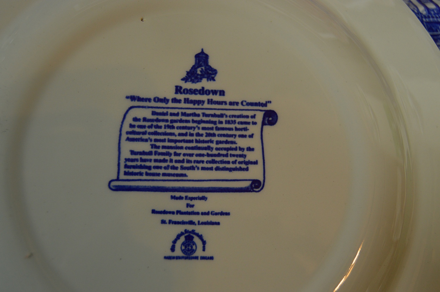 Transferware Historic Landmark Collectible Plates