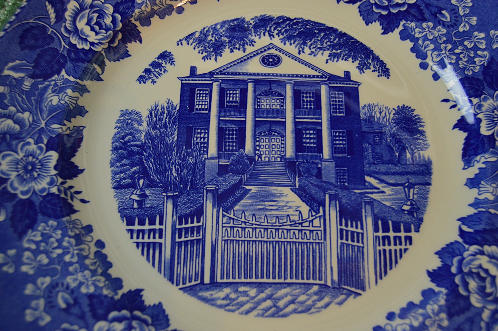 Transferware Historic Landmark Collectible Plates