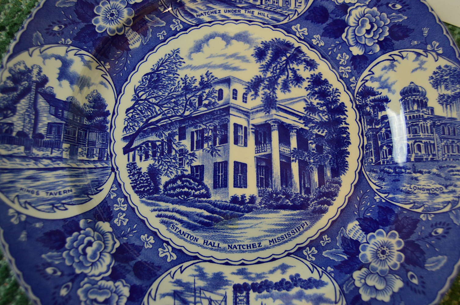 Transferware Historic Landmark Collectible Plates