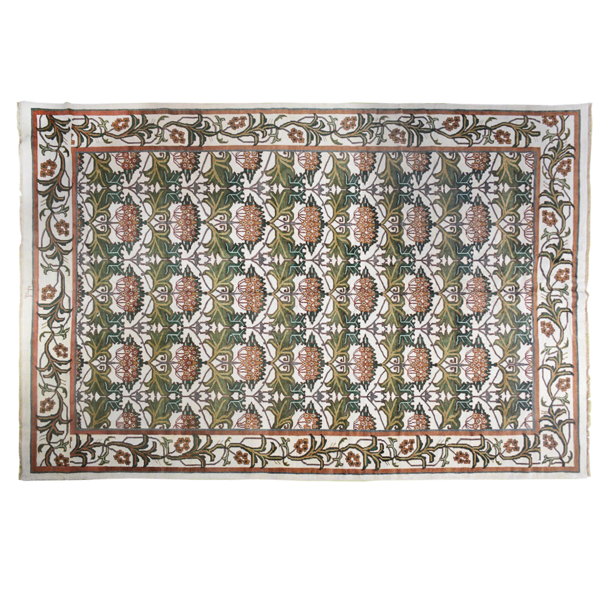 Signed Large Handmade Contemporary Indian Rug