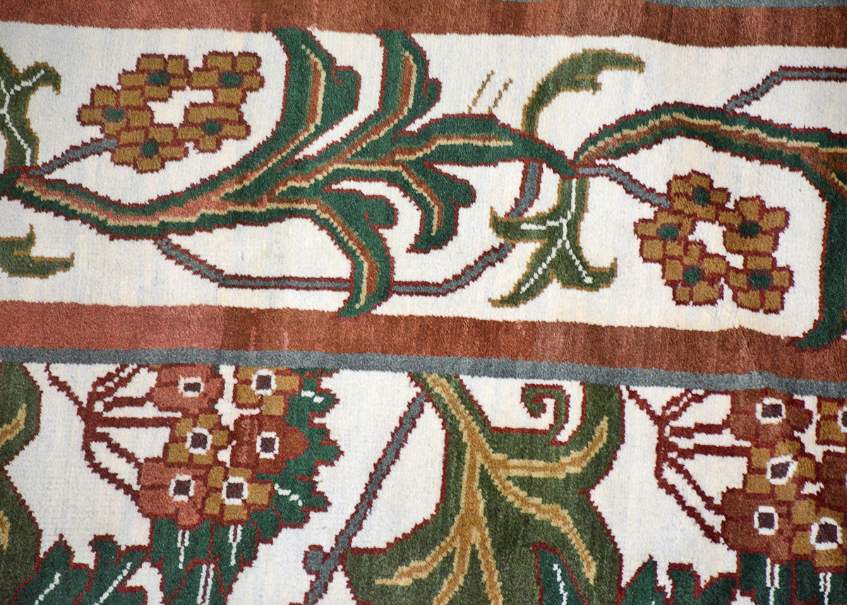 Signed Large Handmade Contemporary Indian Rug