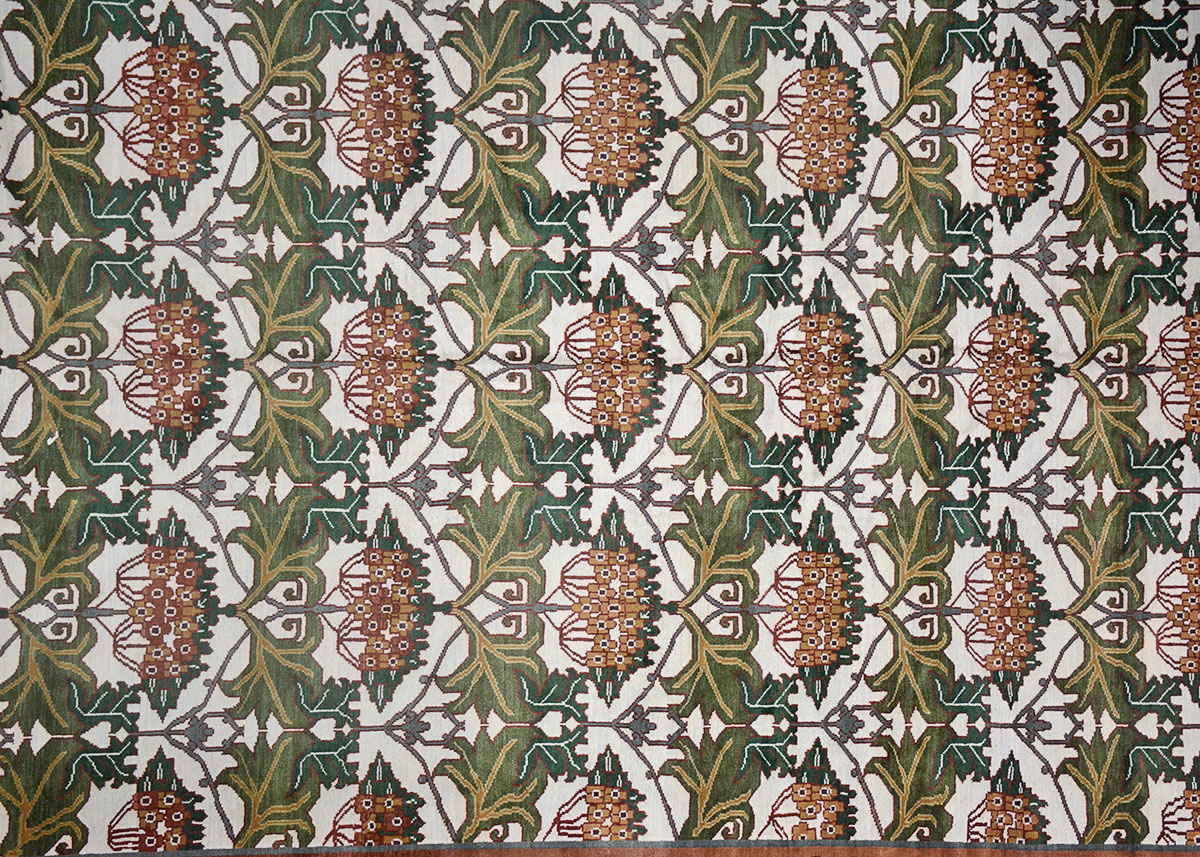 Signed Large Handmade Contemporary Indian Rug