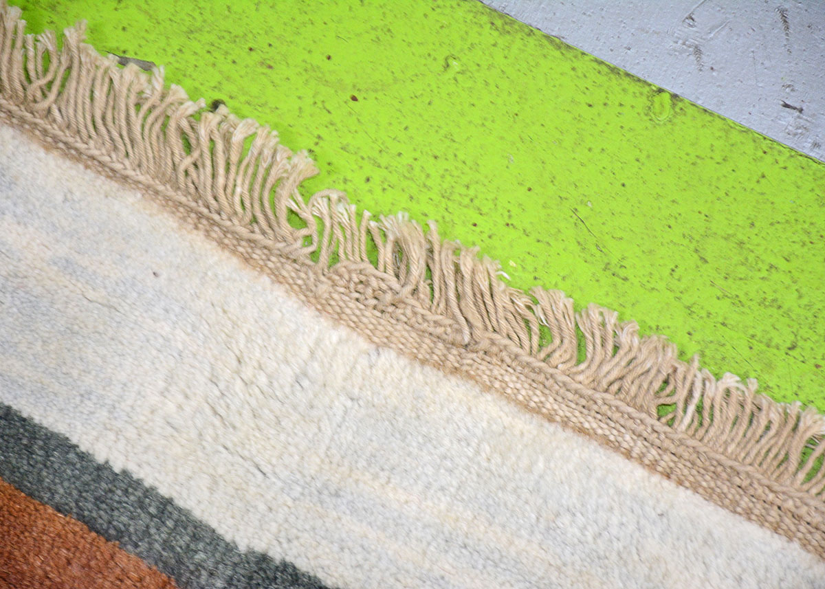 Signed Large Handmade Contemporary Indian Rug