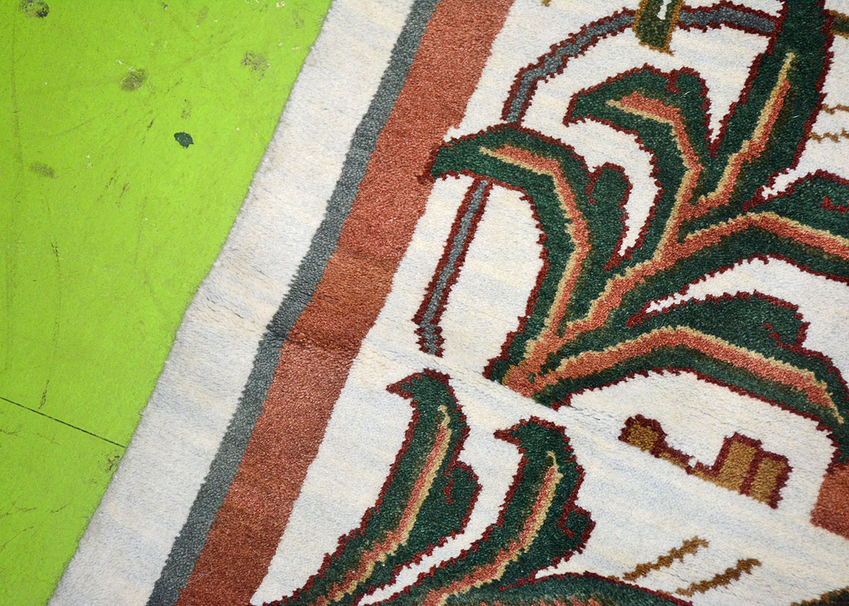 Signed Large Handmade Contemporary Indian Rug