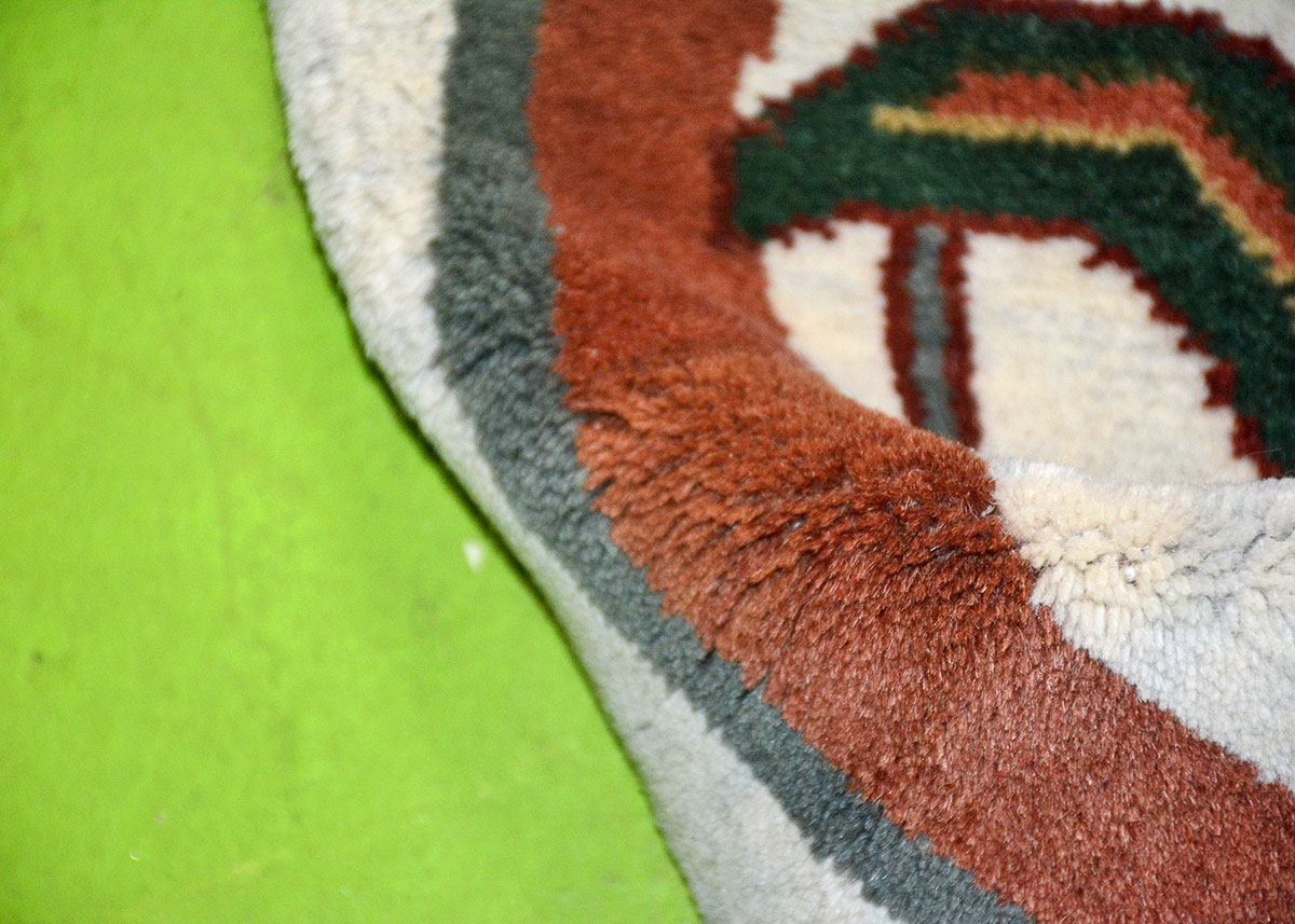 Signed Large Handmade Contemporary Indian Rug