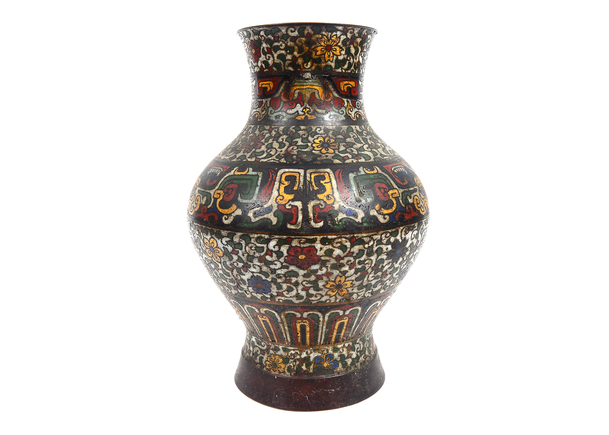 Hand Painted Enamel Vase