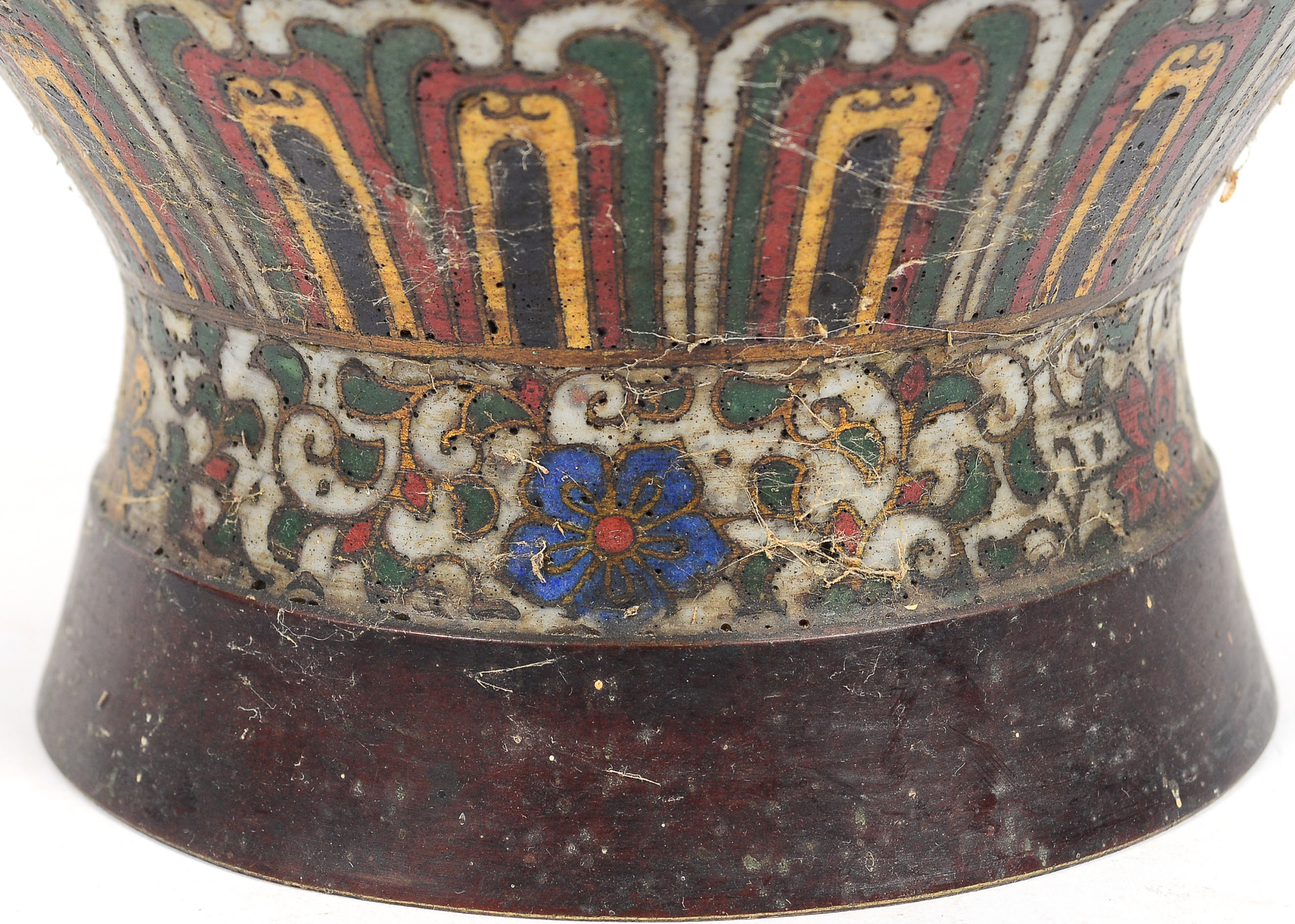 Hand Painted Enamel Vase