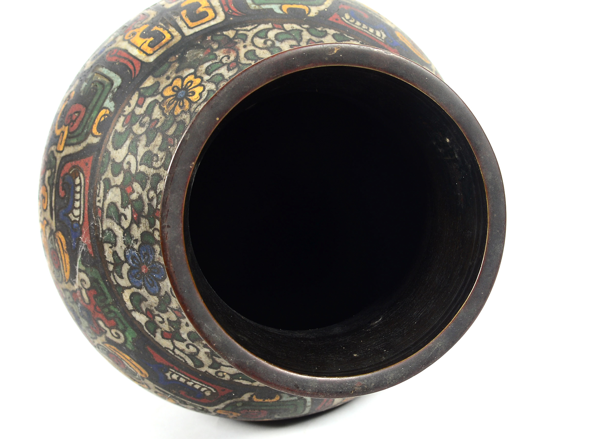 Hand Painted Enamel Vase