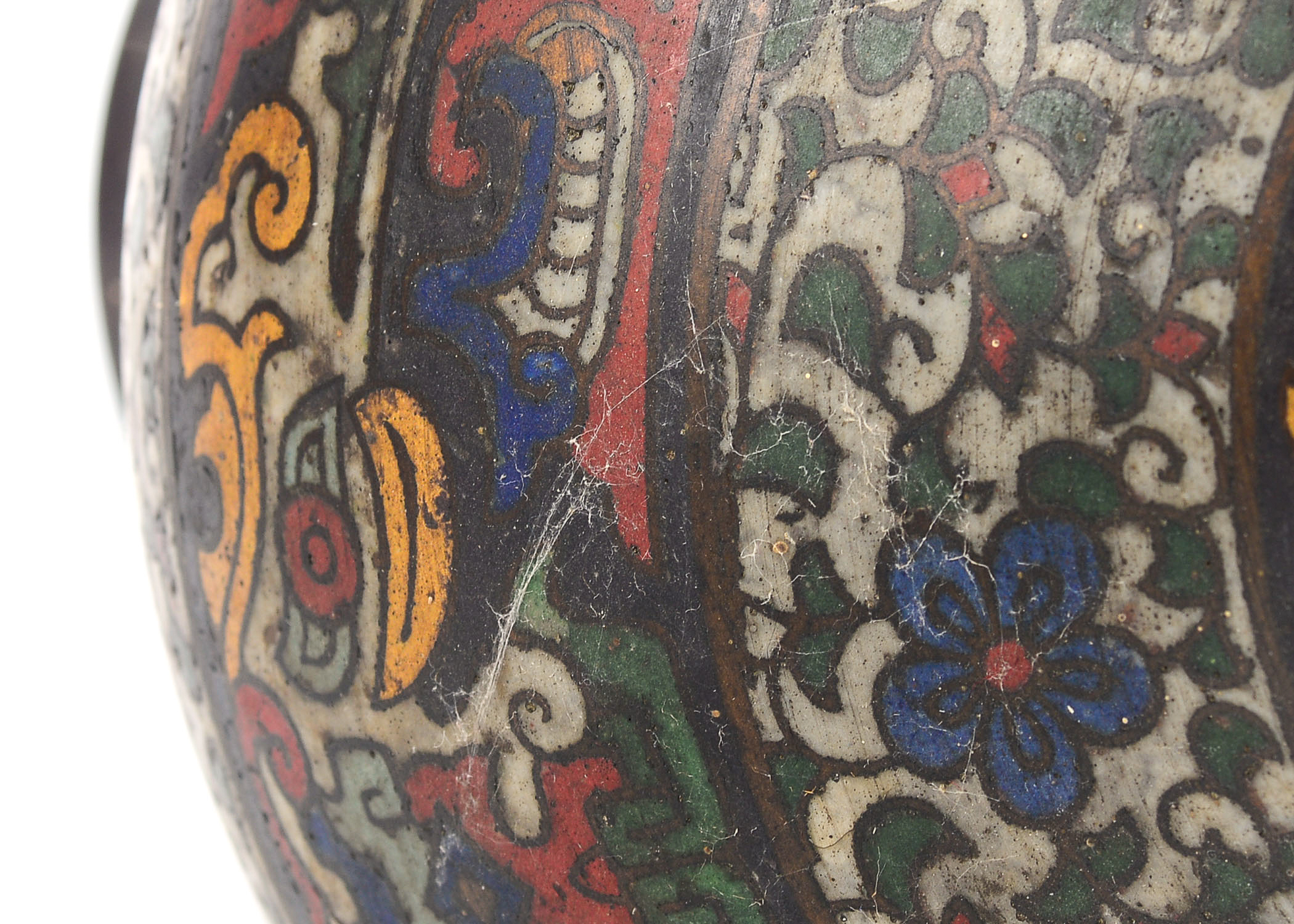 Hand Painted Enamel Vase