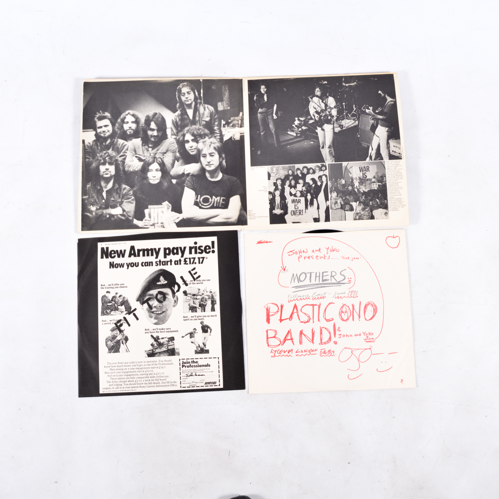 John Lennon Feat. Yoko Ono Vinyl Albums with "A Twist of Lennon" Paperback