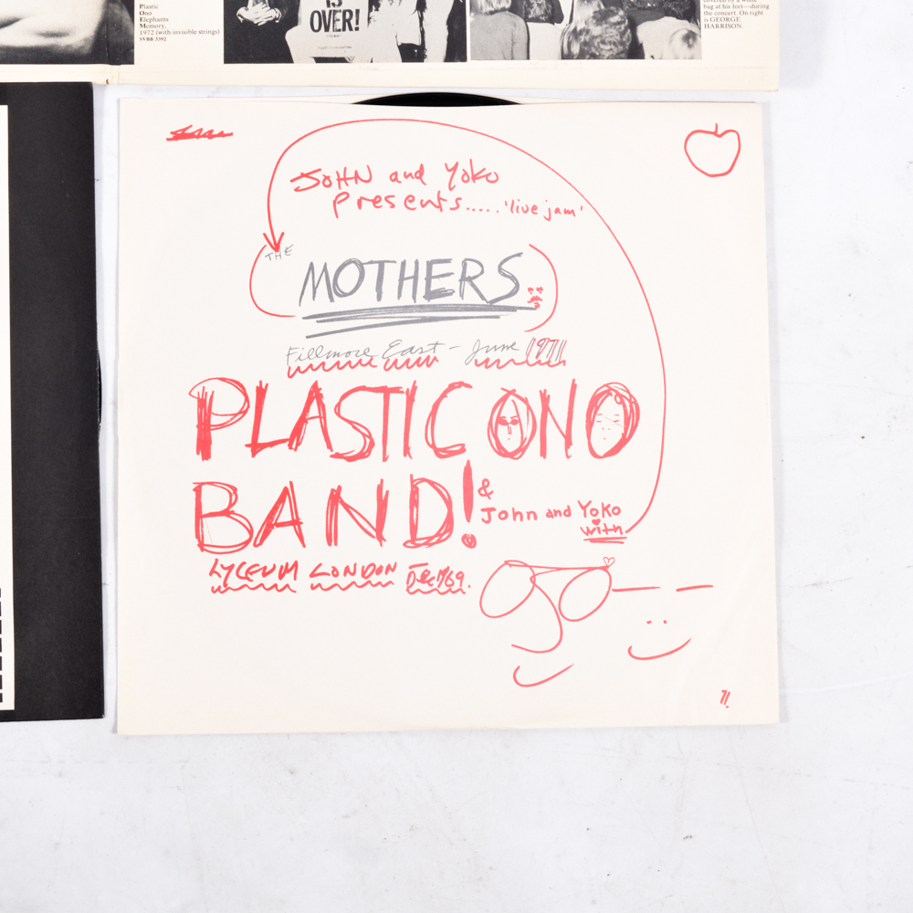 John Lennon Feat. Yoko Ono Vinyl Albums with "A Twist of Lennon" Paperback