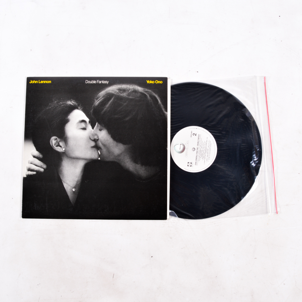 John Lennon Feat. Yoko Ono Vinyl Albums with "A Twist of Lennon" Paperback