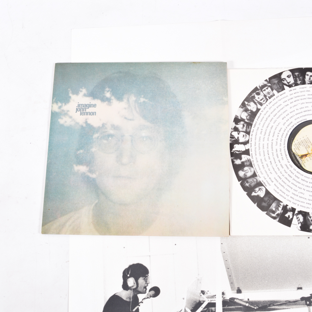 John Lennon Feat. Yoko Ono Vinyl Albums with "A Twist of Lennon" Paperback