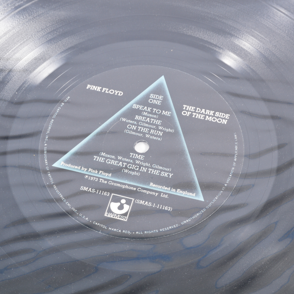 Pink Floyd's "Dark Side of the Moon" on Vinyl with Inserts