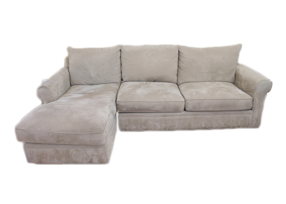 Doss Sage Green Fabric Sectional with Chaise