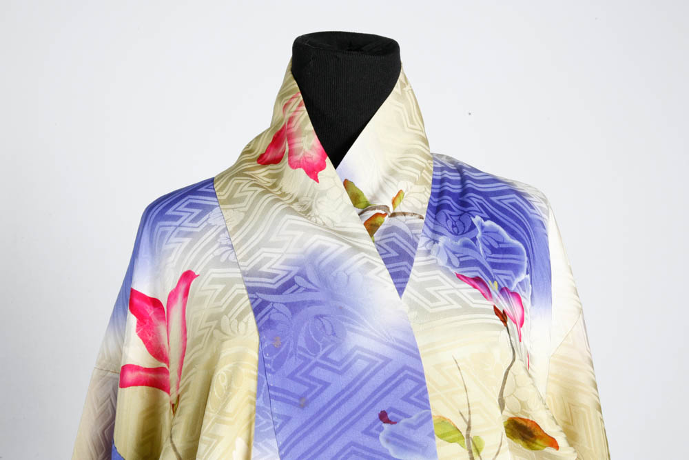 Vintage Silk Hand Stitched Kimono