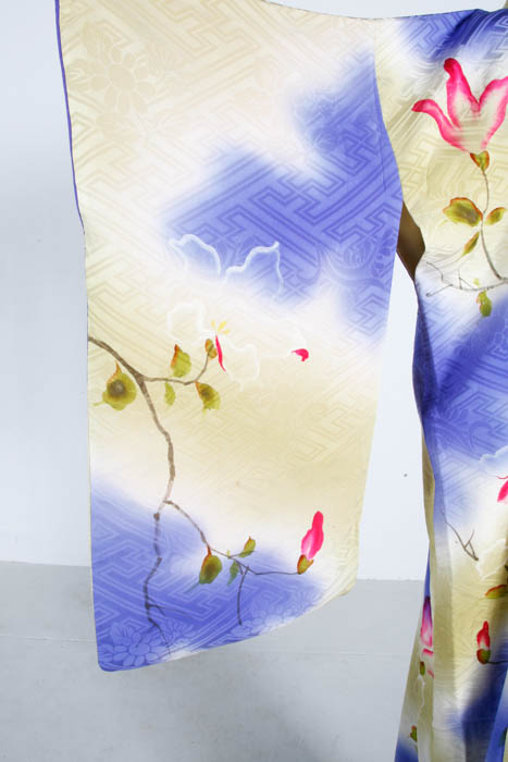 Vintage Silk Hand Stitched Kimono