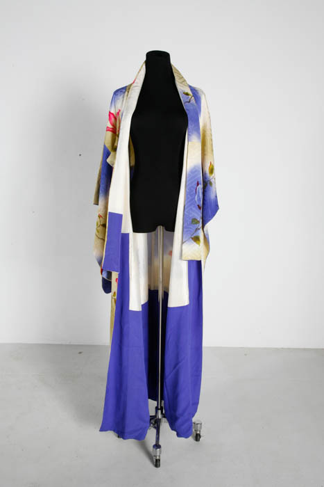 Vintage Silk Hand Stitched Kimono