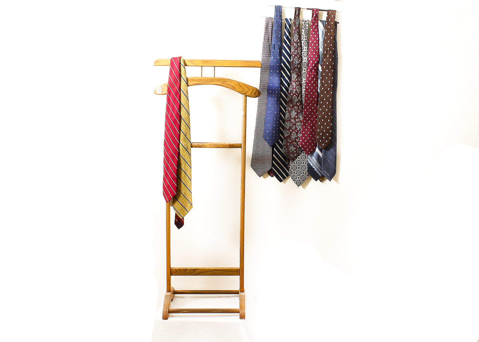 Vintage Valet Stand with Ties