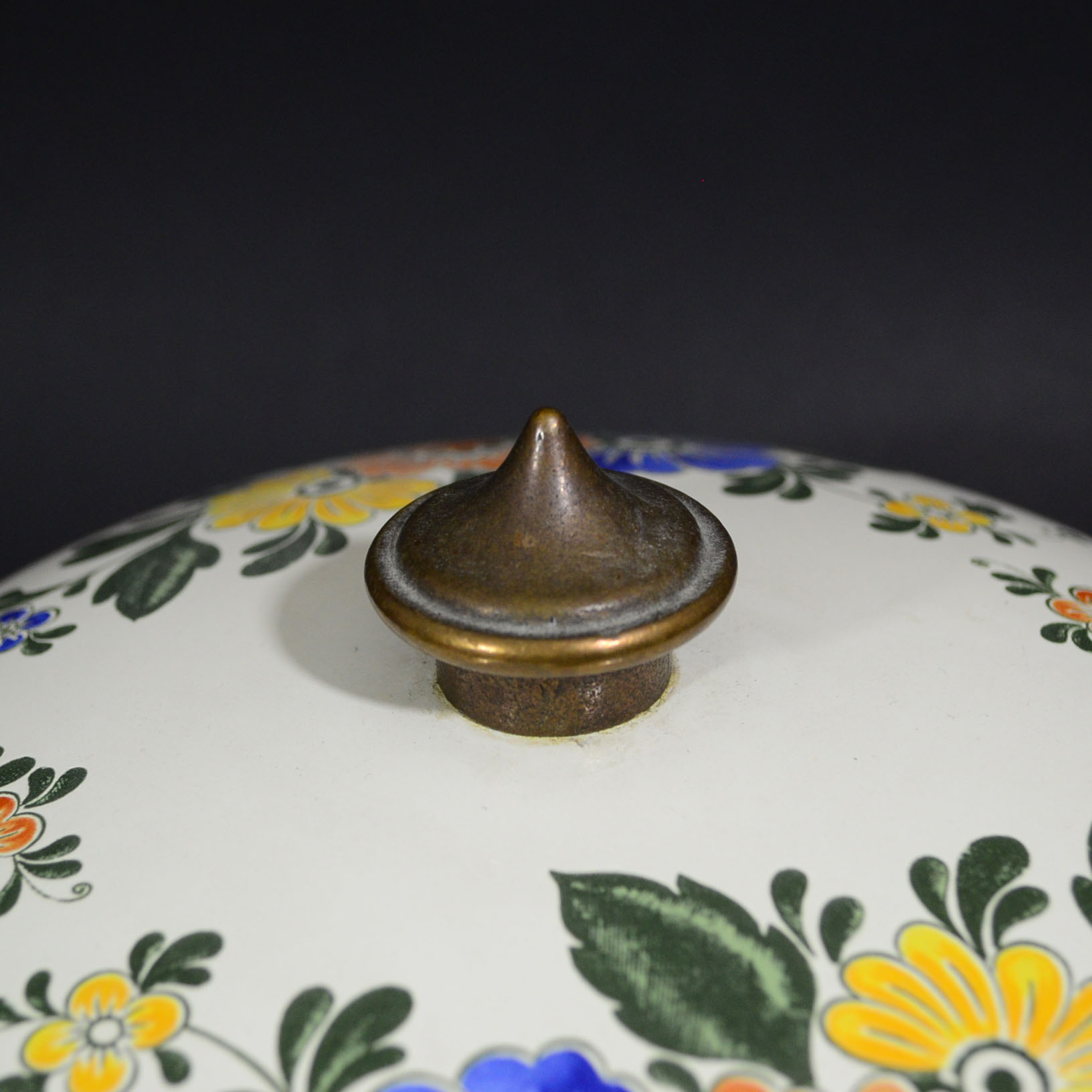 Vintage German ASTA Enameled Casserole Pot with Lid