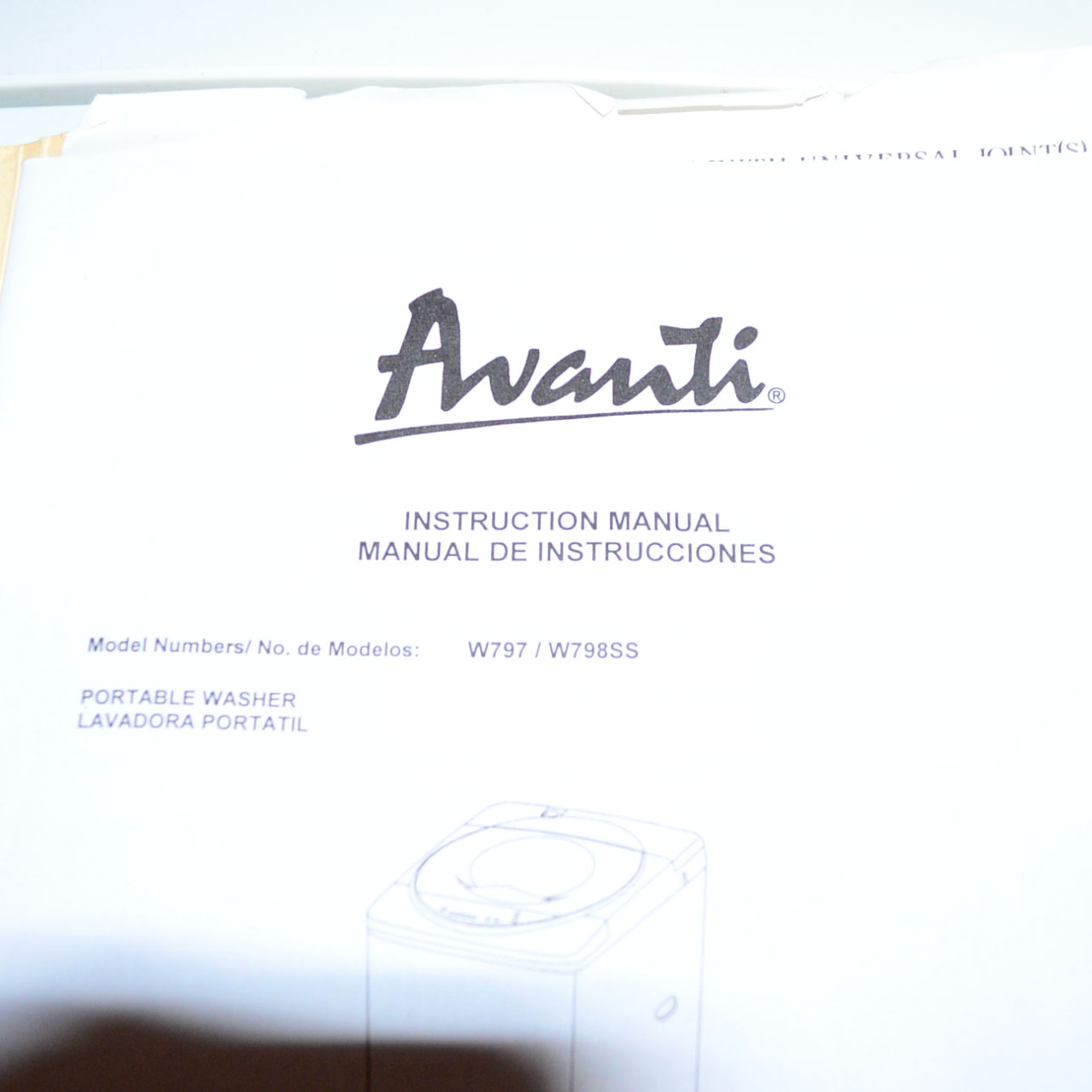 Avanti Portable Washer