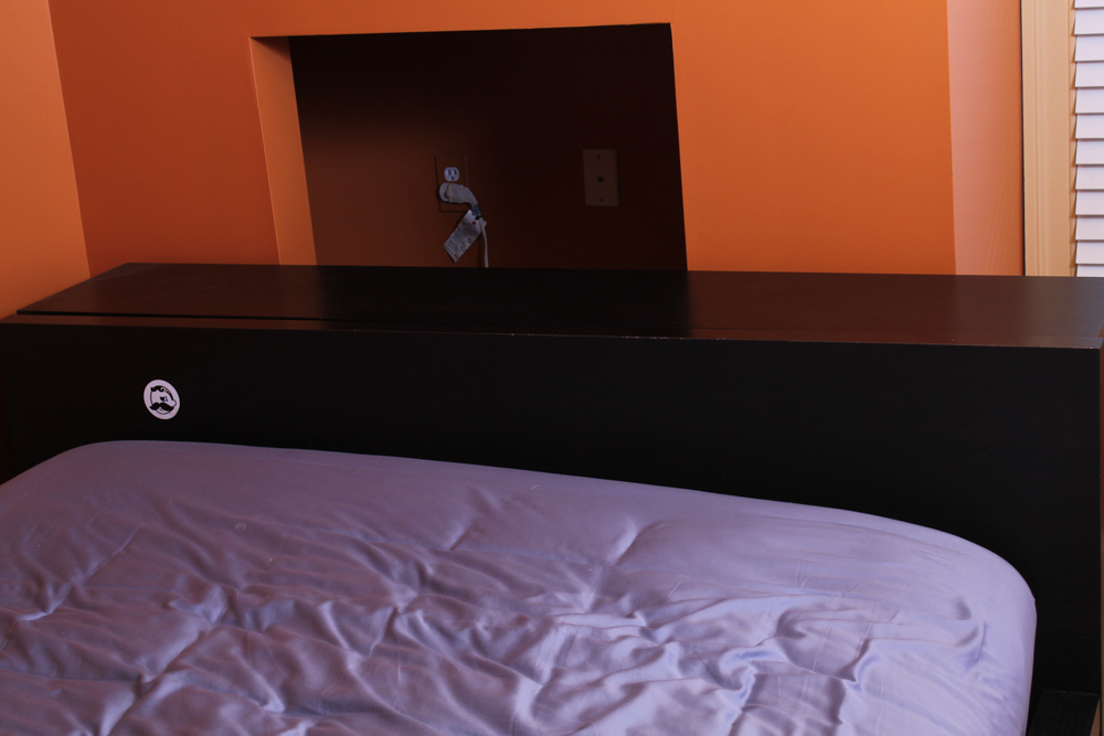 IKEA Black Platform Bed