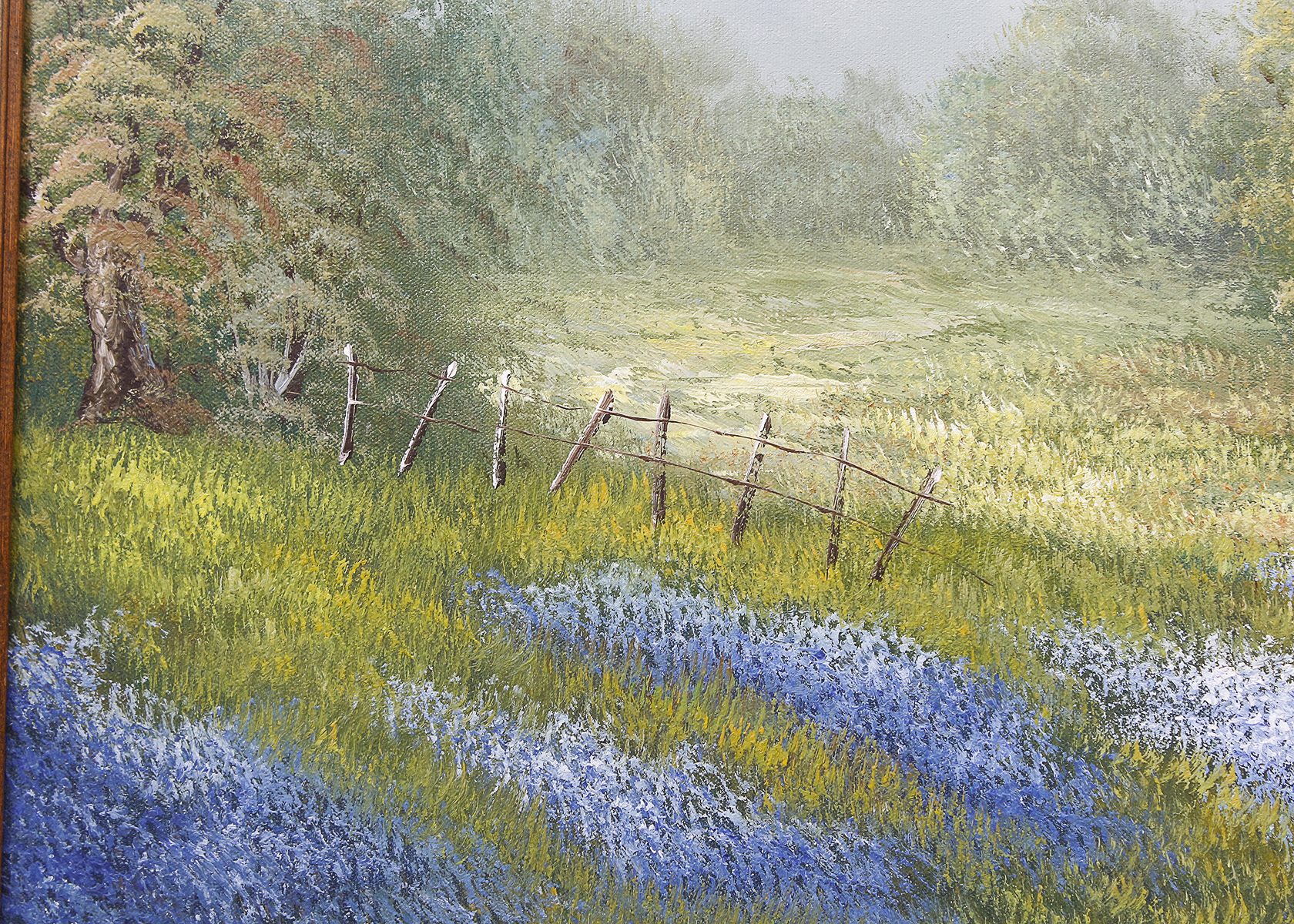 Signed Bluebonnet Painting by K. Meal