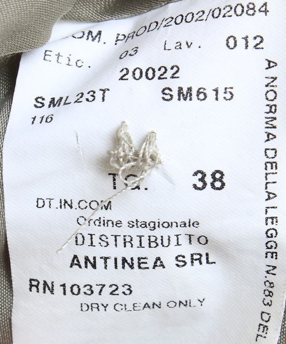 Long Armani Collezioni Wool Winter Coat in Taupe