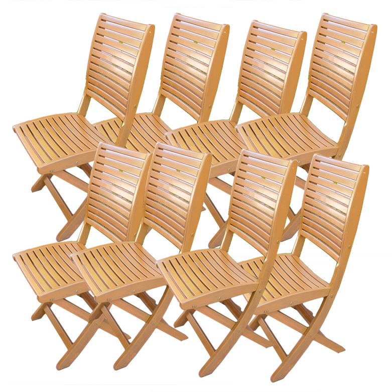 Set of Les Jardins Teak Patio Chairs