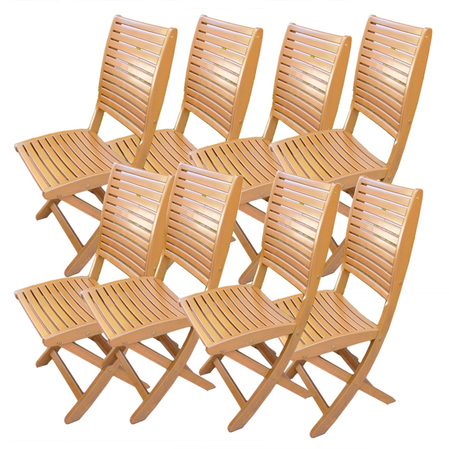 Set of Les Jardins Teak Patio Chairs