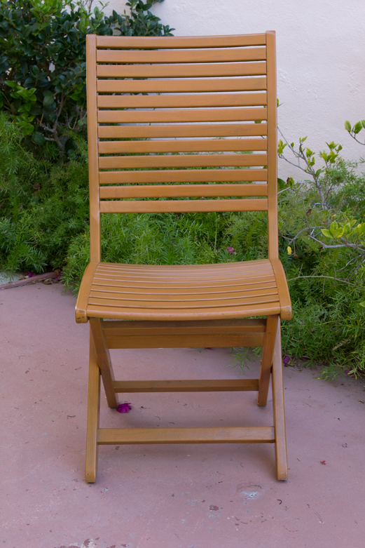 Set of Les Jardins Teak Patio Chairs