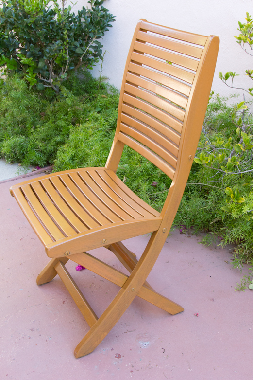 Set of Les Jardins Teak Patio Chairs