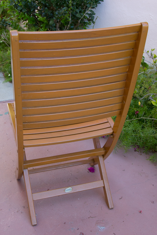 Set of Les Jardins Teak Patio Chairs