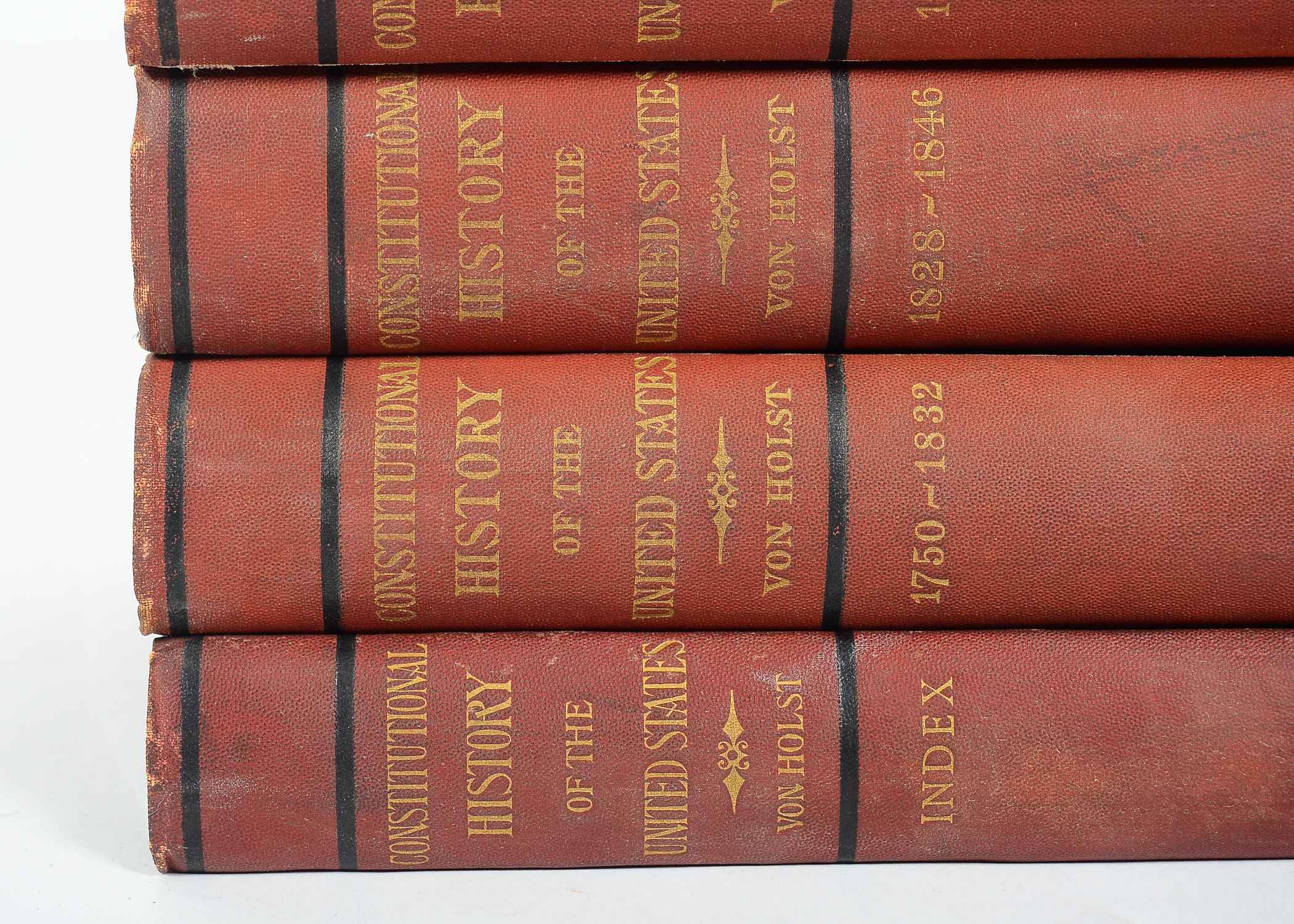1889 "Constitutional History of the United States" 8-Volume Set