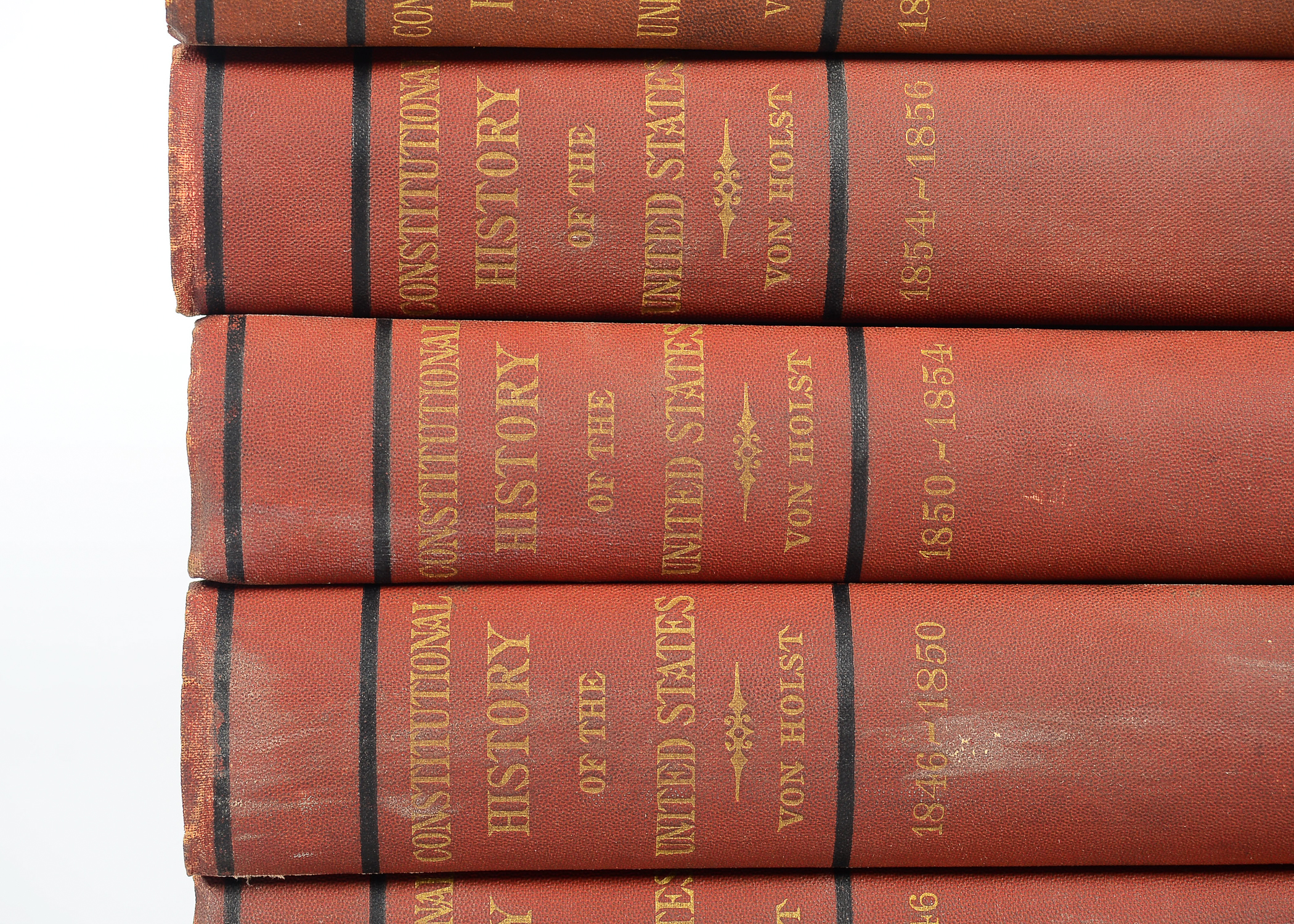 1889 "Constitutional History of the United States" 8-Volume Set