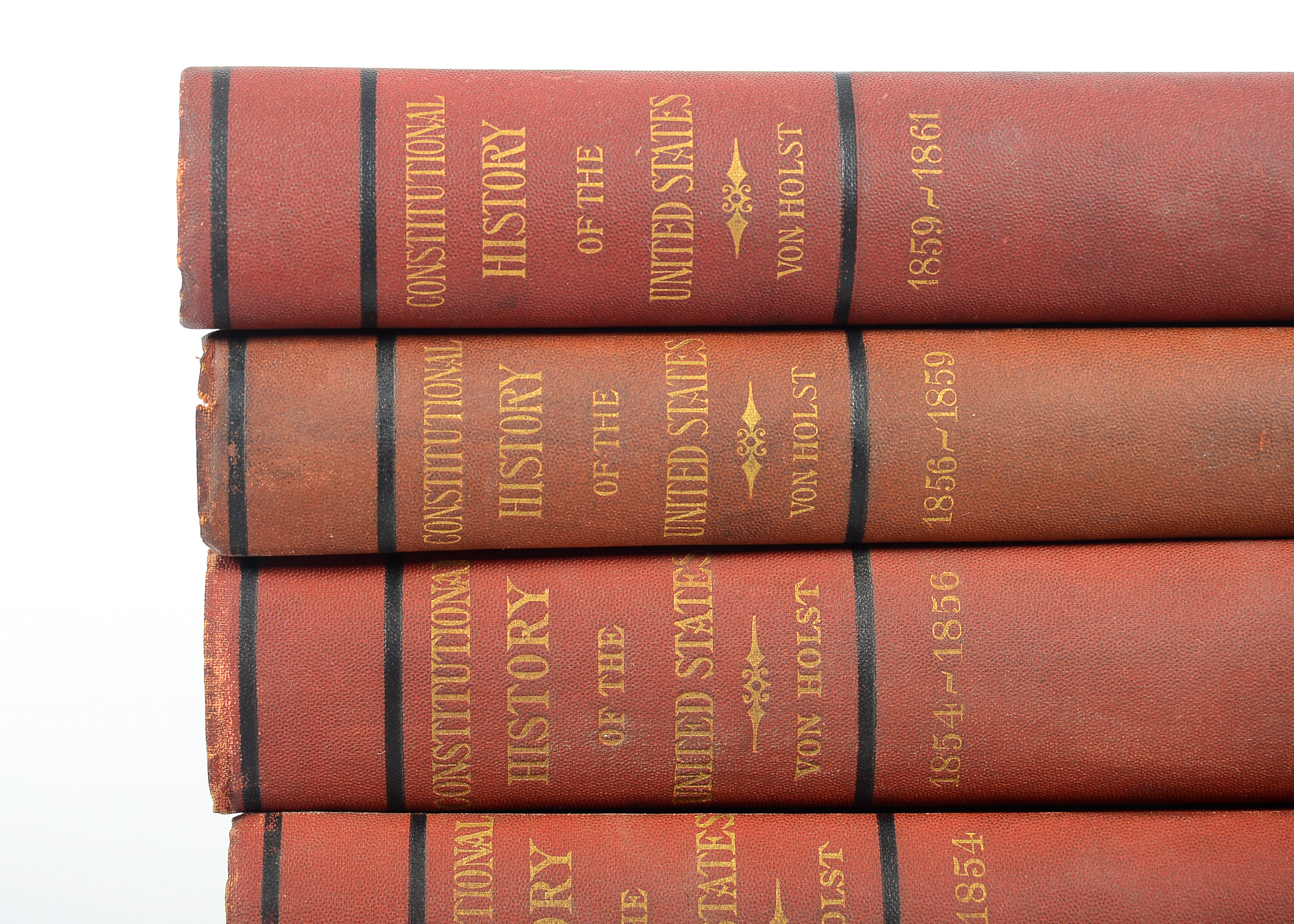 1889 "Constitutional History of the United States" 8-Volume Set