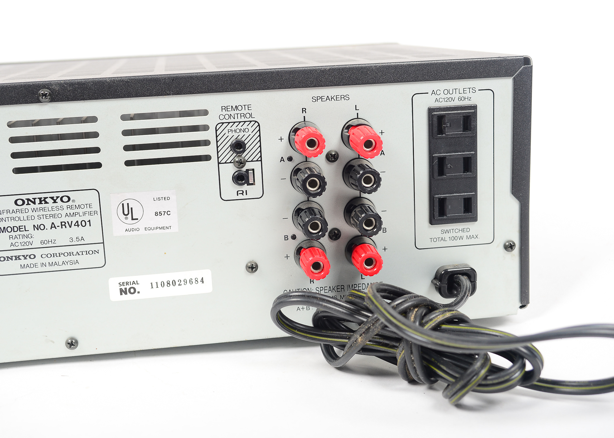 Onkyo Stereo Amplifier and AM/FM Tuner