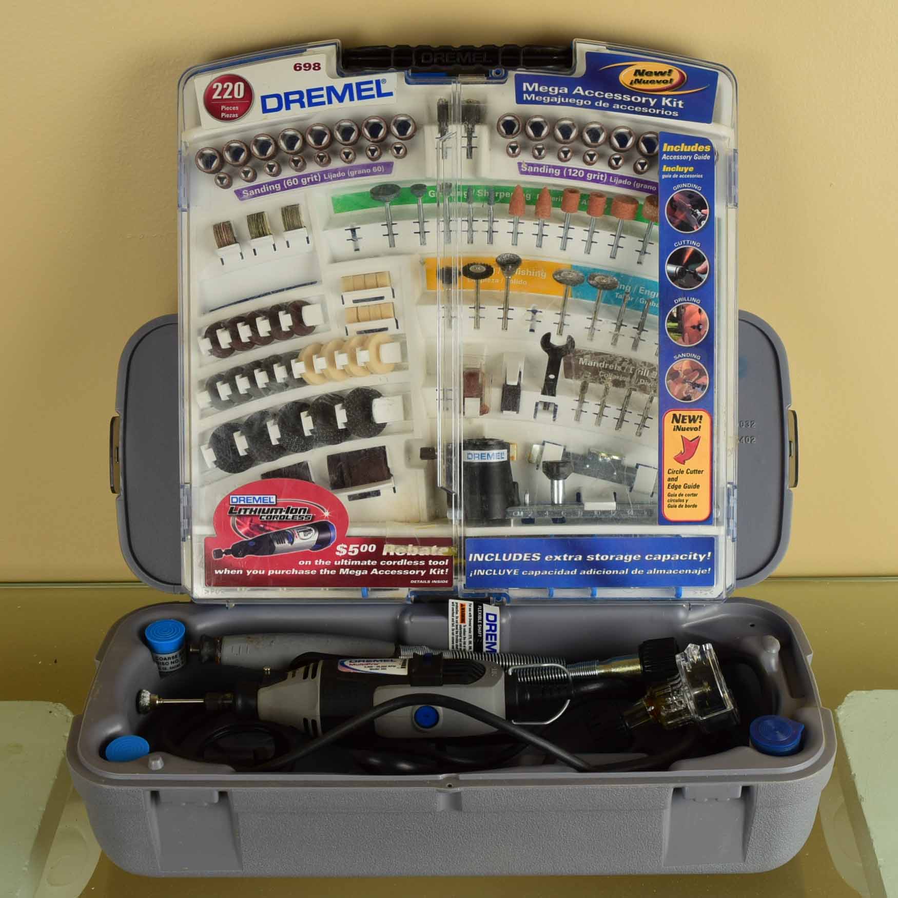 Dremel MultiPro Rotary Tool and Mega Accessory Kit