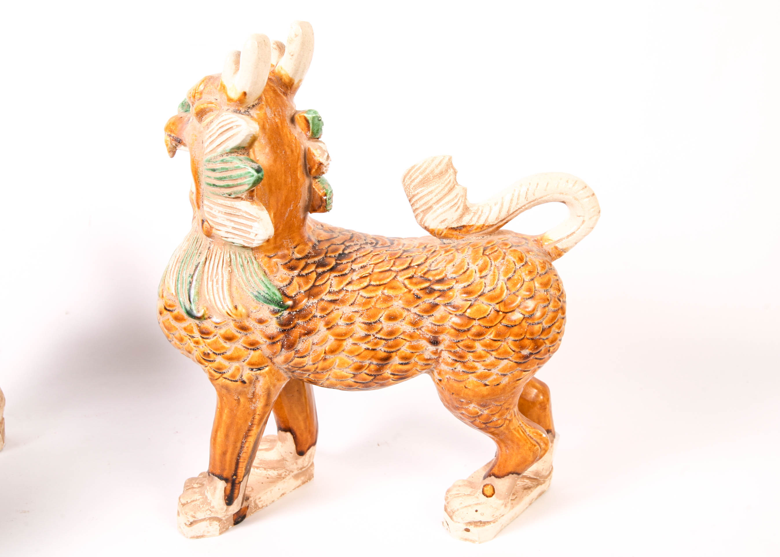 Sancai-Glazed Foo Guardians