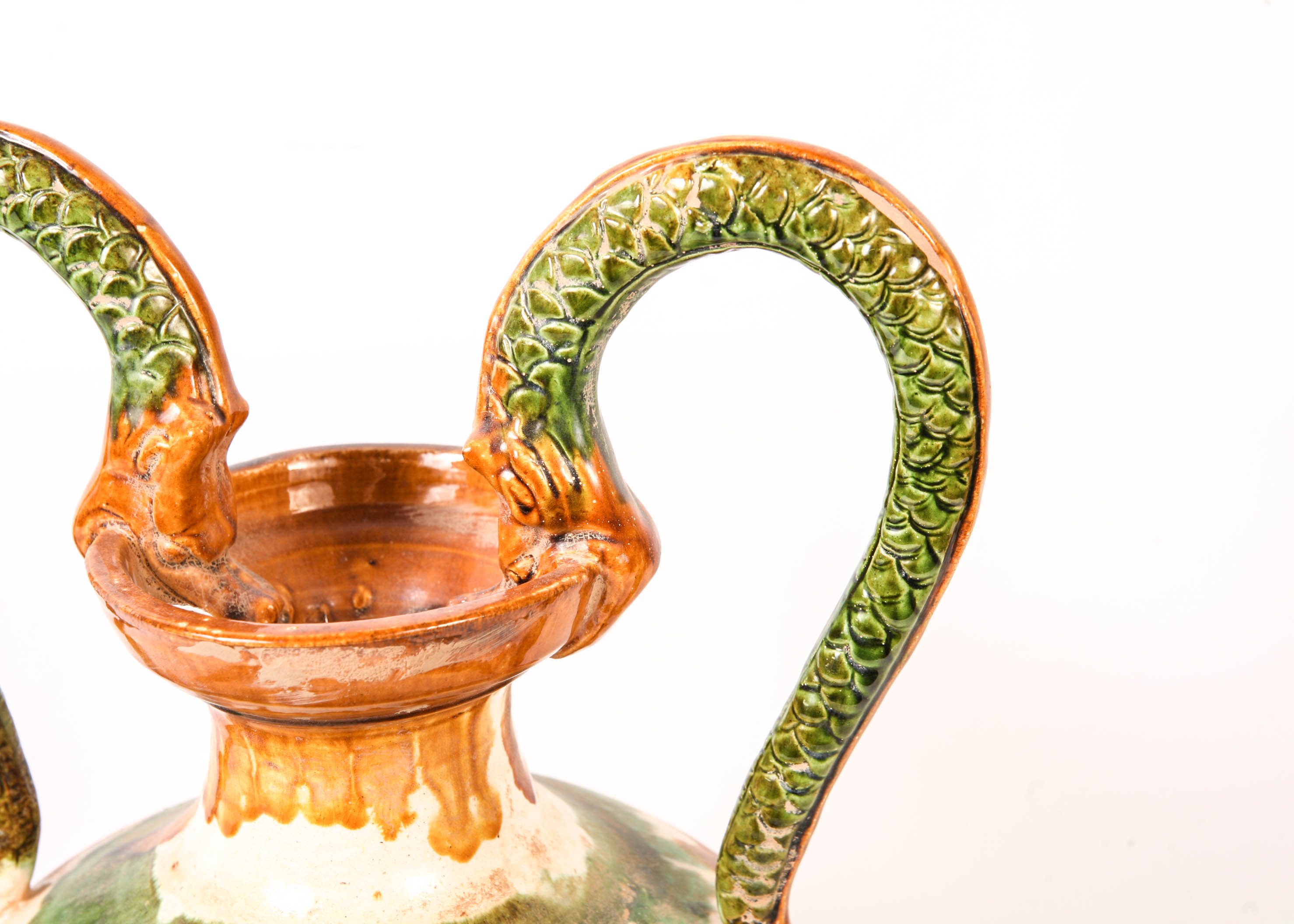 Vintage Sancai Bird and Pot