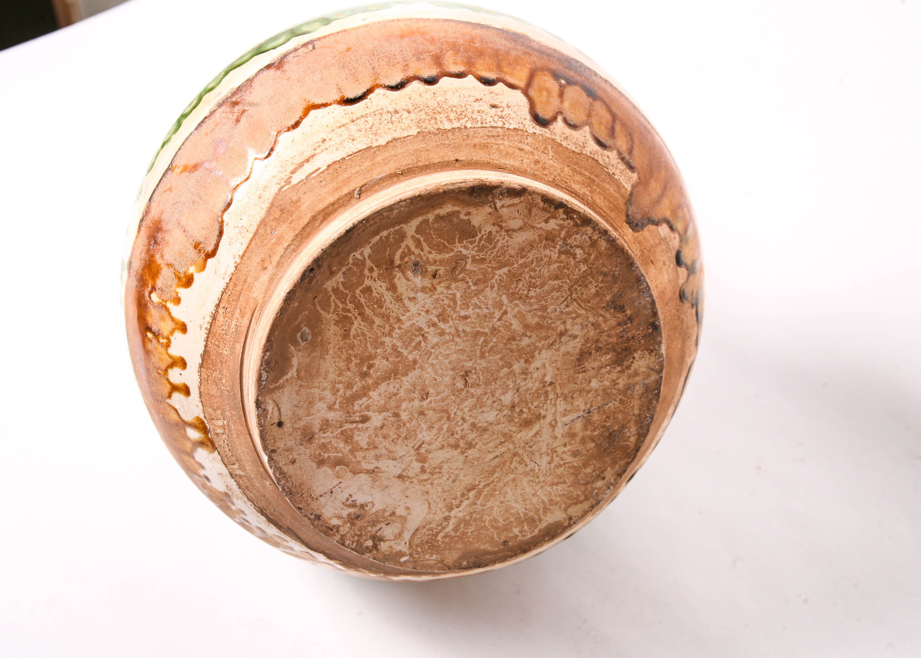 Vintage Sancai Bird and Pot